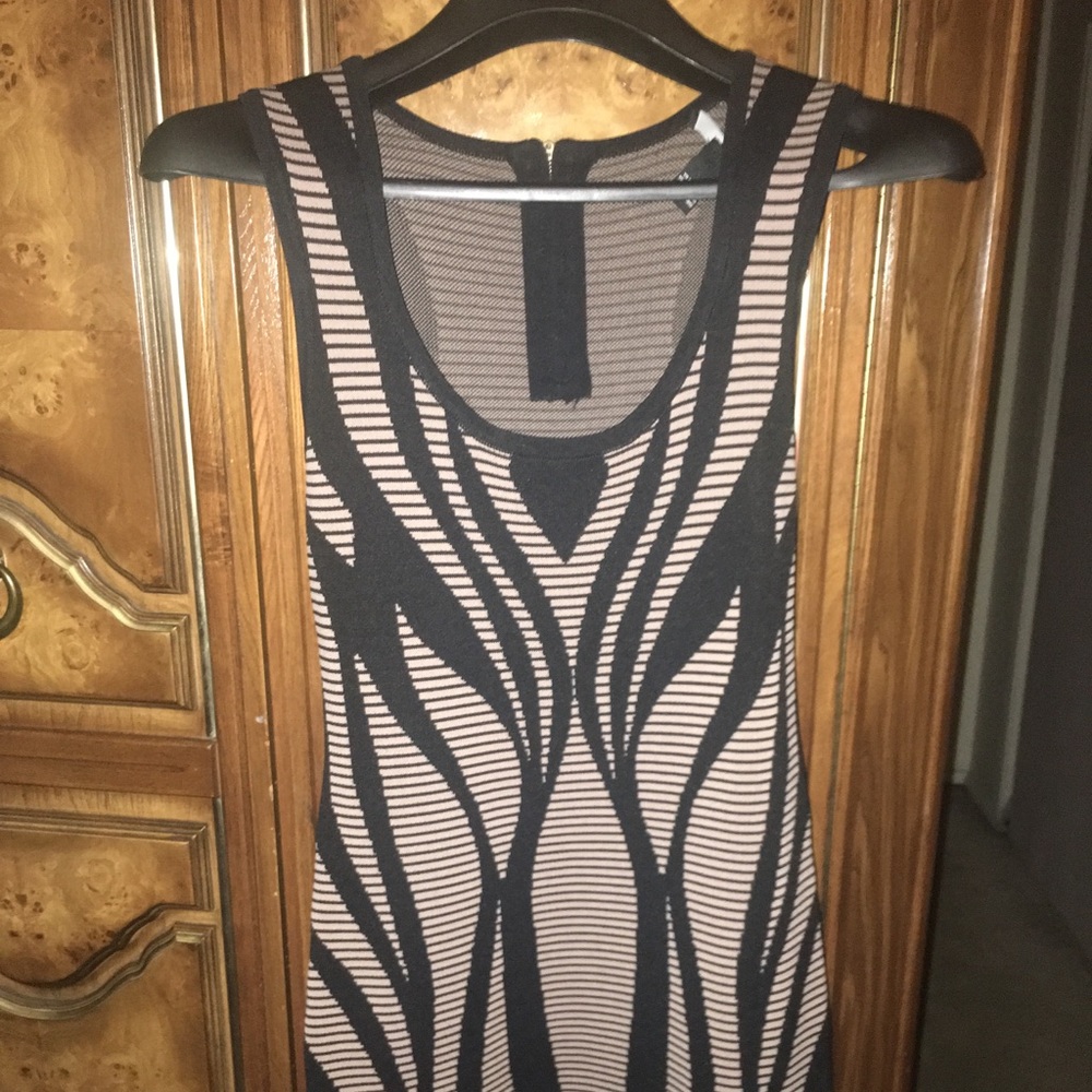 Black and Beige Bandage BodyCon size L